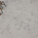 Green Floors GTH 203 Marble - Calacatta Bianco 0,55 True Hive 260 x 225 x 2,5mm (64 Teile/2,808qm)