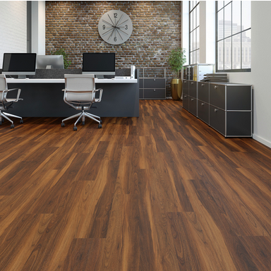 JOKA DESIGN 555 2,5mm/NS 0,55mm Dryback 5454 Brown Nuttree17,78x121,92 Paket à 3,25 m2