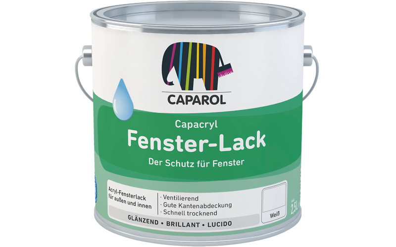 Capacryl Fenster-Lack 2,5 Ltr.