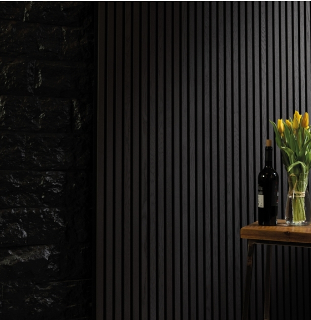 JOKA AKUSTIK Eiche geräuch.+schwarzes VLIES - geölt 2790x600mm