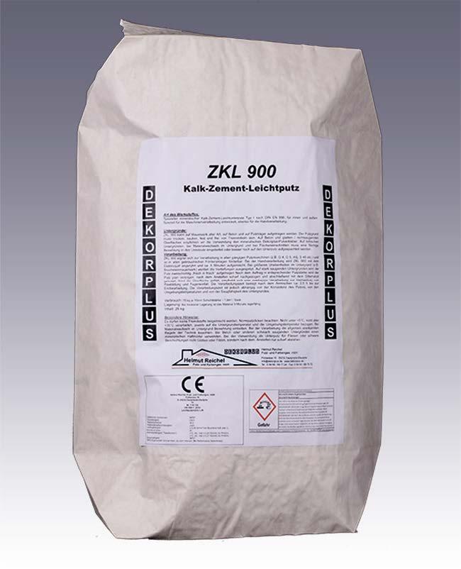 Dekorplus Grundputz ZKL 900 LUP 25kg Zement-Leichtunterputz (Kombitherm)