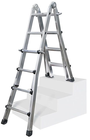 Iller Aluminium Teleskopleiter Levelmaster 64204 4x4 Sprossen