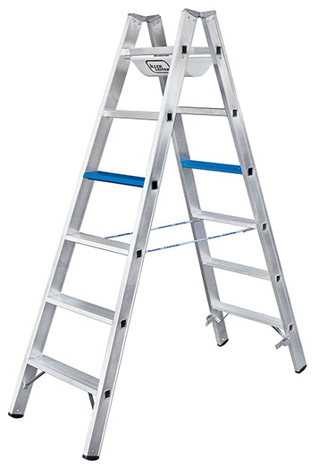 Iller Stufenstehleiter Alu ERGO Plus 2x8 Stufen 7108-7