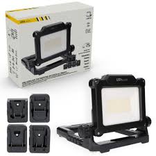 THE AKKU LED Leuchte 20W Adapter f. Makita, Festool, Dewalt Bosch und Milwaukee incl.