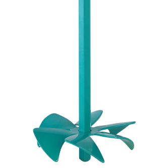 Collomix Rührer LX 120 HF türkis, für flüssige und verlaufende Materialien, wie Farben, flüssige Beschichtungen, EP-Mischungen, Flüssigkunststoffe, Mischwirkung von oben nach unte