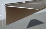 Kügele Treppenkante 40x26,2 x 2,5 mm silber 2,70m gebohrt bis 2,6mm 109 26 S