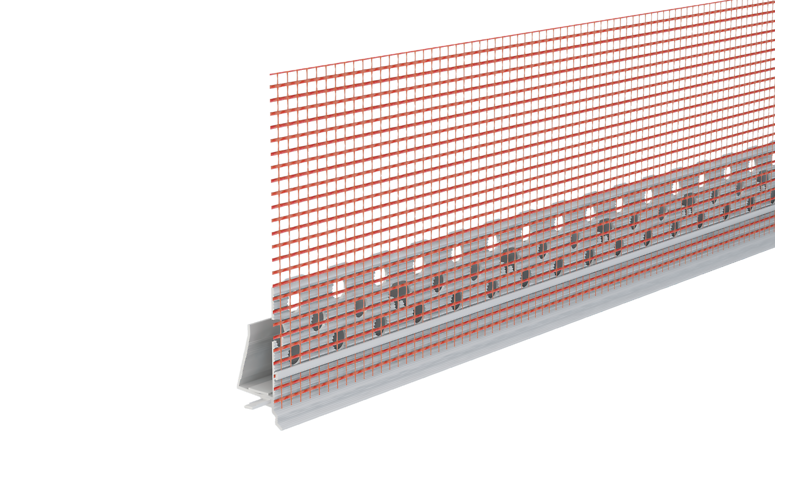 Capatect Abschlussaufsteckprofil 664/00 mit Gewebe 12,5 mm 664/00 2,5 m