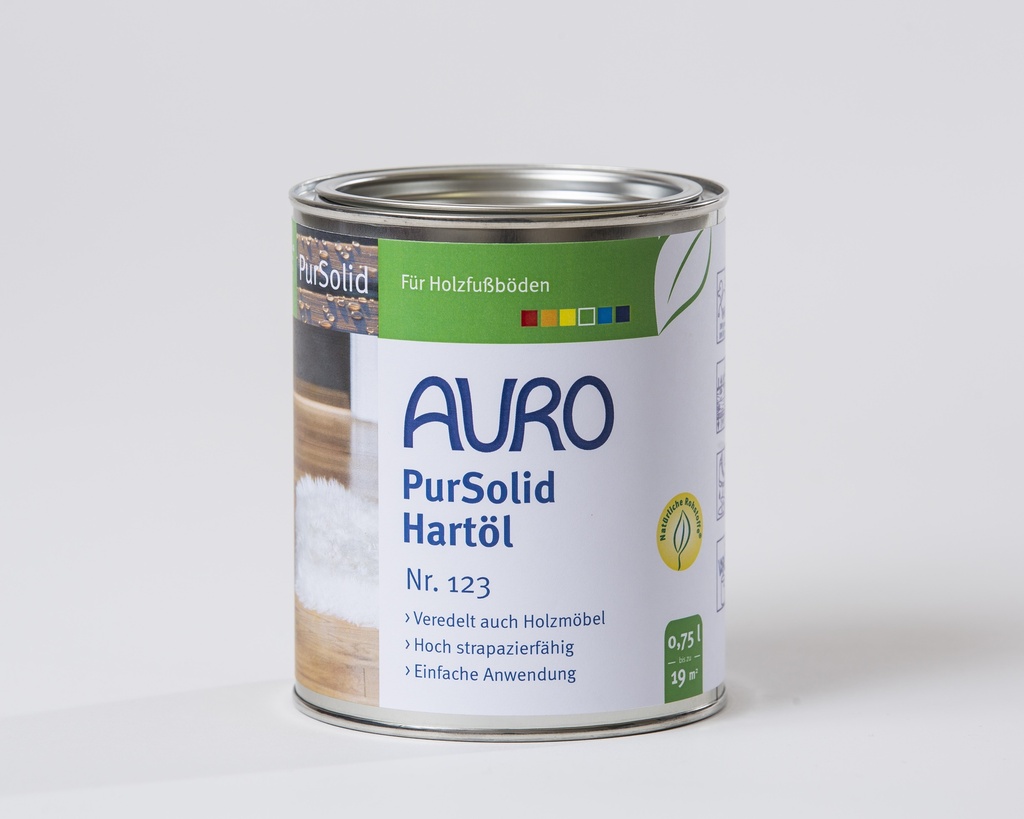 AURO Hartöl 123 getönt 750mlmit Naturölpaste