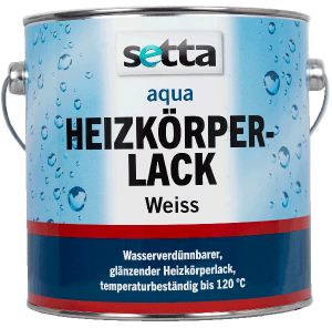 setta Heizkörperlack W 2,5lweiss HK-Lack wasserbasiert