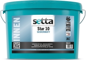 setta STAR 10 seidenmatt weiss 12,5 l