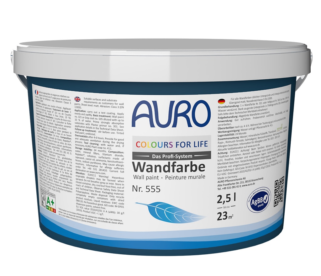 AURO Wandfarbe 555 PG2 2,5l
