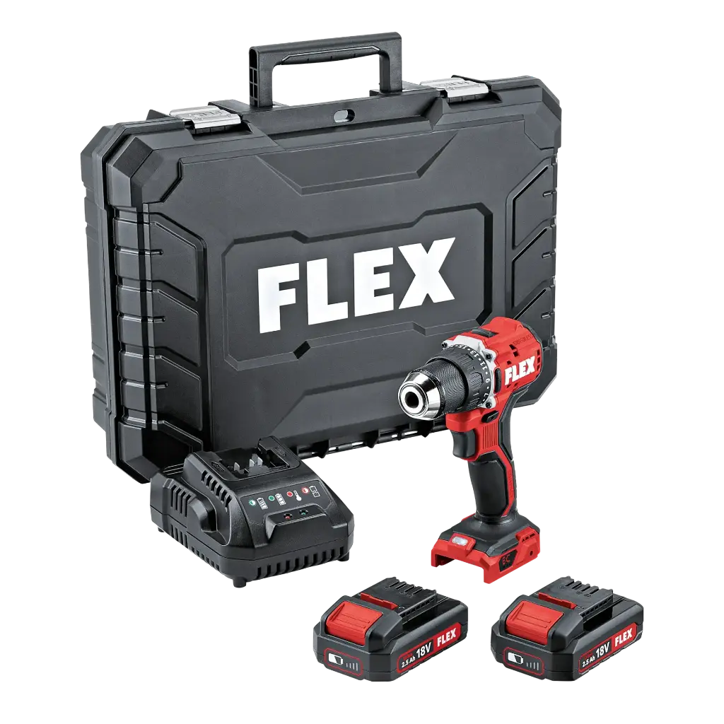 Flex 18V Akku-Bohrschrauber DD 2G 18.0-EC LC/2.5 Set