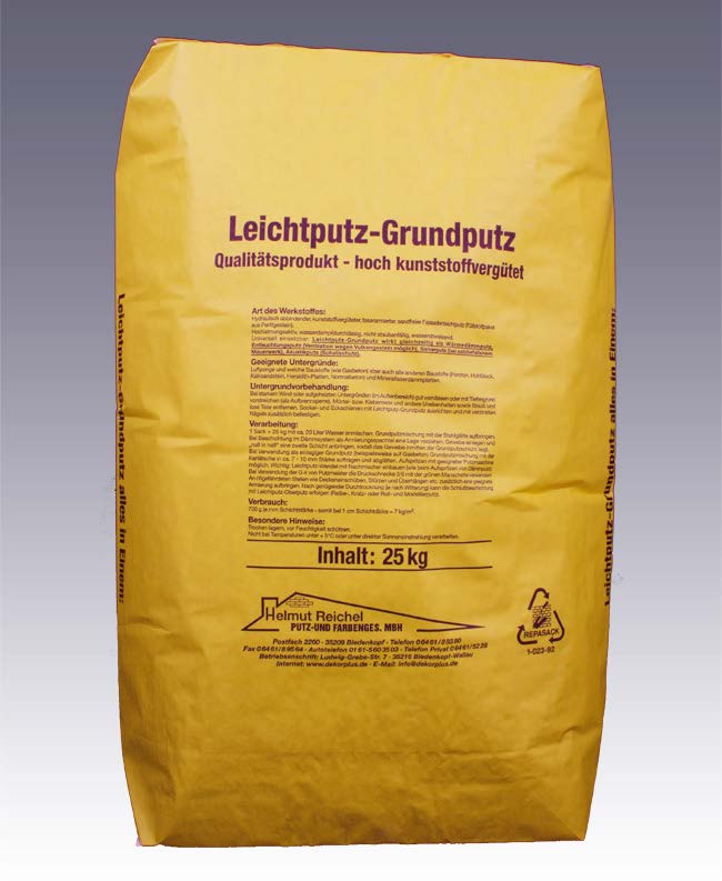 Dekorplus Leichtputz Grundputz Sanierputz 25kg