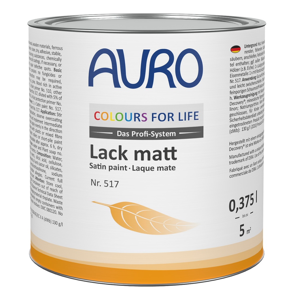 AURO Seidenmattlack 517 MIX 0,375l (Kopie)