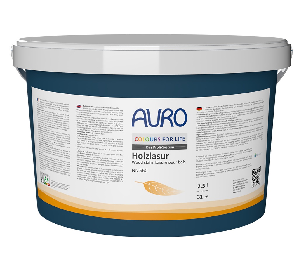 Auro Holzlasur 560 Neu MIX PG 2,5l