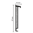 JOKA Objektleiste Teppich TKS 6 / 1013 weiss