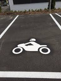 Markier-System  Piktogramm Motorradfahrer 1000x700 Weiß Ral 9016 HPX32 VE=5 Stück