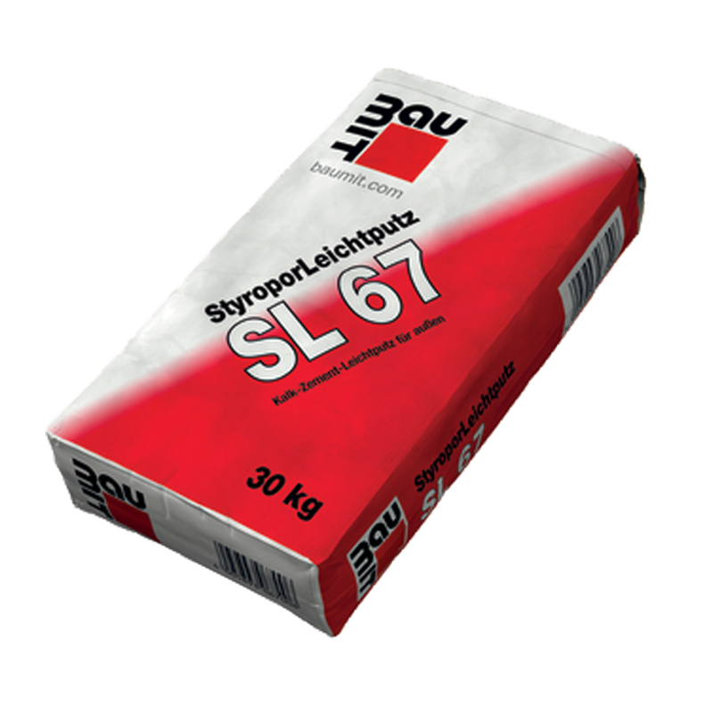 Baumit StyroporLeichtputz SL 67Kalk-Zement-Leichtputz, Sack a 30kg
