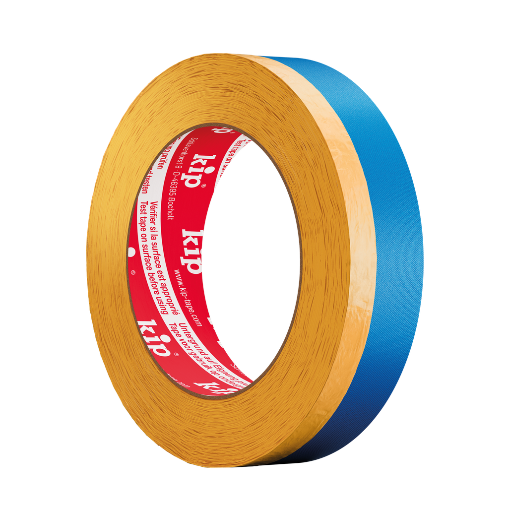 367 KIP Multitape Goldband kombiniert mit blauem Gewebeband 24mm/16mm 25m Rolle