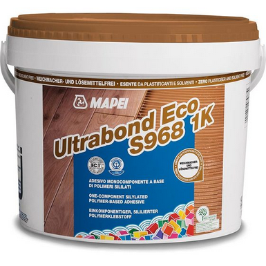 Mapei Ultrabond Eco S968 1K SMP-Parkettklebstoff 1K-schubfest Geb. a 15 Kg (Zahnung B1)