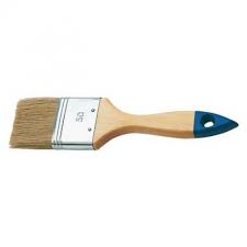 Storch Flachpinsel 40mm helle Bo. Holzstiel lackiert