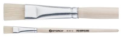 Storch Borst-Gussow-Pinsel Gr.10 helle Borste Holzstiel kurz