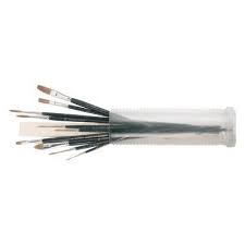 Storch Feinhaar-Pinsel-Set 10 Pinsel + Rührholz im Köcher