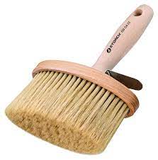 Storch Oval-Bürste 135x65mm, Kunstborste Holzk. Premium