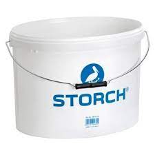 Storch Farbeimer 5 ltr. Kunststoff oval weiß mit Bügel