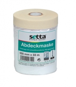 Setta Cover Abdeckmaske 1100mm Kreppband mit Folie 33m