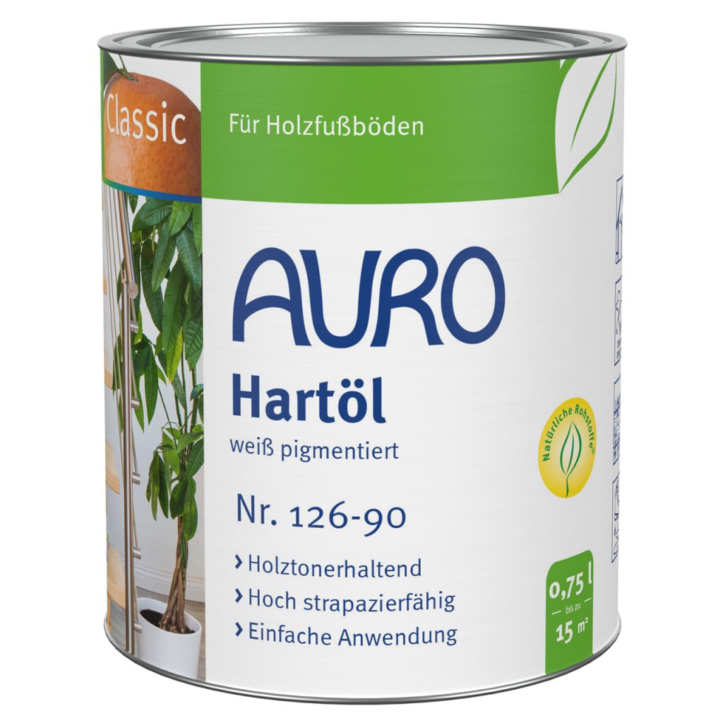 Auro Hartöl Weiß pigmentiert 0,75l