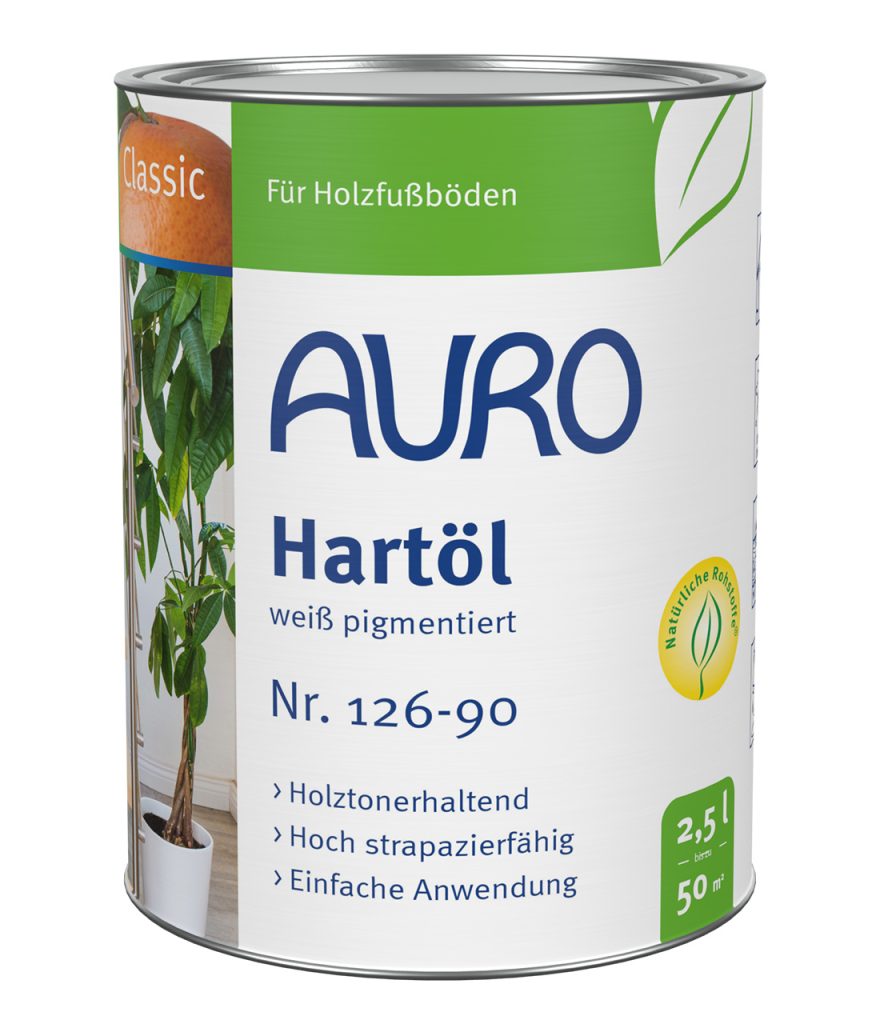 Auro Hartöl 126 Weiß pigmentiert 2,5l