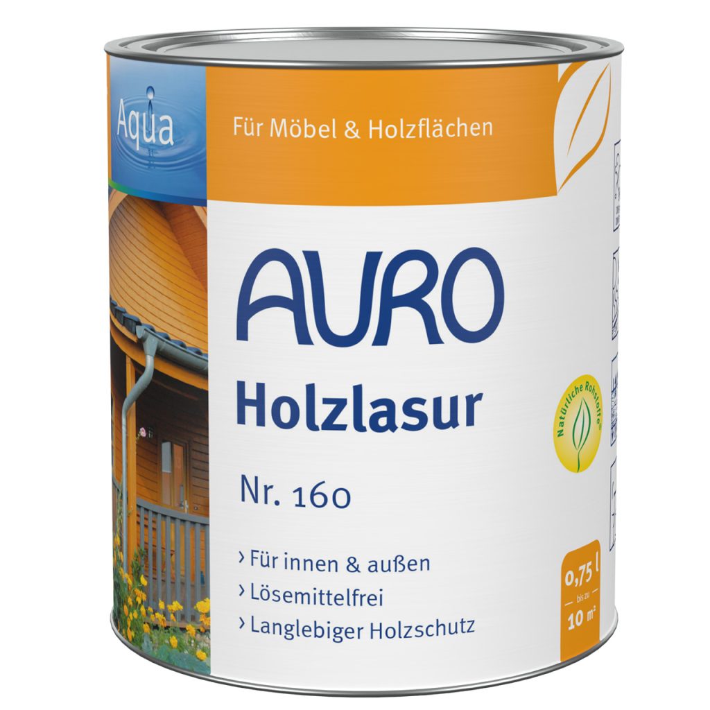 Auro Holzlasur, Aqua, Eiche hell 0,75l