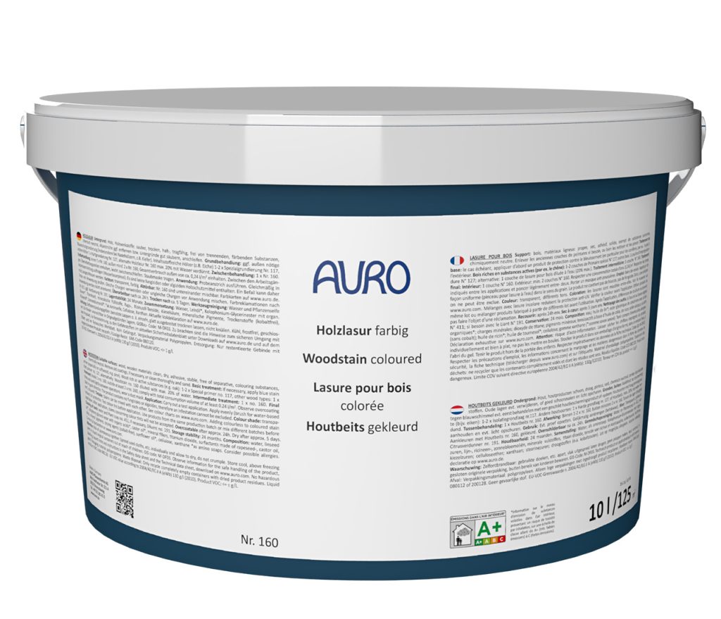 Auro Holzlasur, Aqua, Ultramarin-Blau 10l