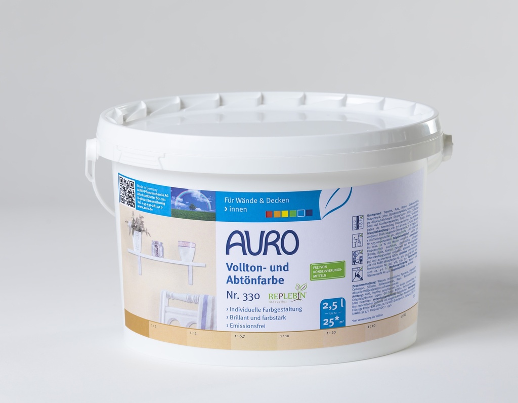 Auro Vollton- und Abtönfarbe Ocker-Gelb 2,5l