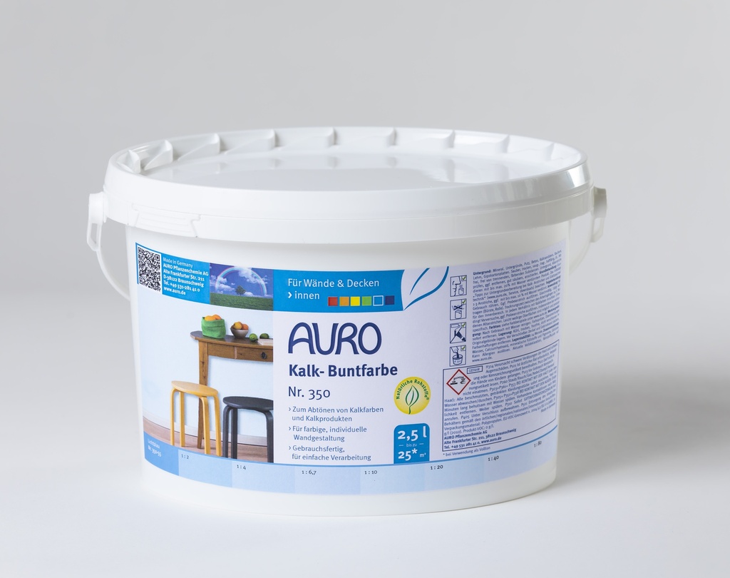 Auro Kalk-Buntfarbe Lichtblau 2,5l