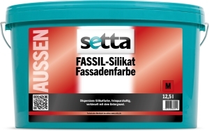 Setta Fassil Silikat Fassadenfarbe weiss 12,5l