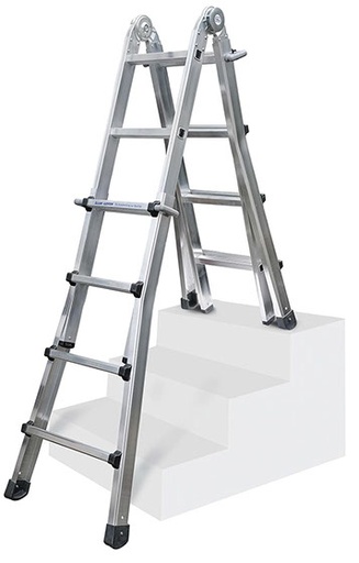 [ILL64203] Iller Aluminium Teleskopleiter Levelmaster 64203 4x3 Sprossen