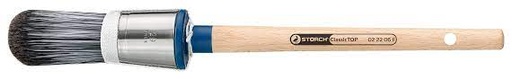 [S022206F] Storch Kapselpinsel Gr.06 ClassicTOP schwarz-weiß FSC-Holzst. Profi