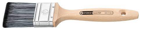 [S041740F] Storch Flachpinsel 40mm ClassicTOP schwarz-weiß FSC-Holzst. Profi