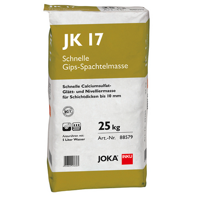 [JKLEUJK17_25] JOKA JK17 schnelle Spachtelmasse Gips 25kg