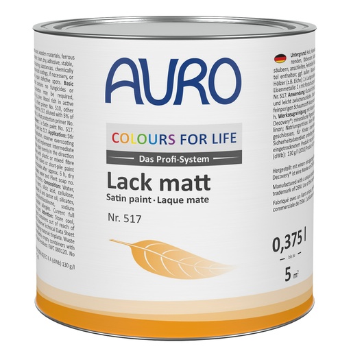 [AUR96465] AURO Seidenmattlack 517 MIX 0,375l (Kopie)