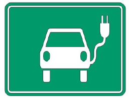 [SWA109775] Markier-System Piktogramm Ladestelle für Elektroautos mit Stecker grün/weiss 1300x1000mm