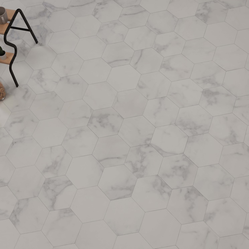 [GTH203GF] Green Flors GTH 203 Marble - Calacatta Bianco 0,55 True Hive 260 x 225 x 2,5mm (64 Teile/2,808qm)