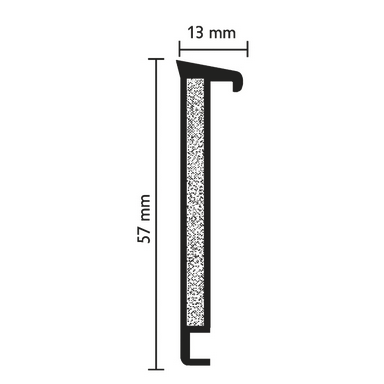[JZUBSCHTKS6_200] JOKA Objektleiste TKS 6 / 1013 weiss