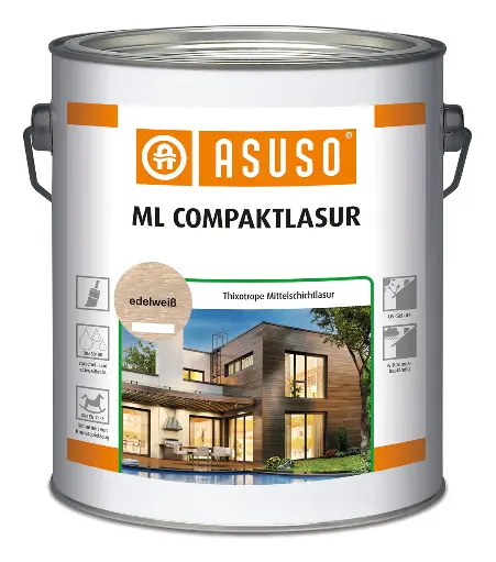 [ASU60000.00S90.003000] Asuso Compaktlasur Ebenholz 2,50l Innen- und Außen