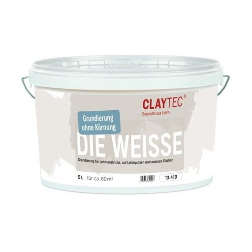 Claytec Grundierung Die Weisse 5 l