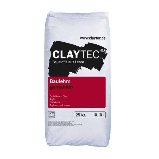 [CLA10.101] CLAYTEC Lehm-Oberputz fein 06 - 25 kg Sack (Kopie)