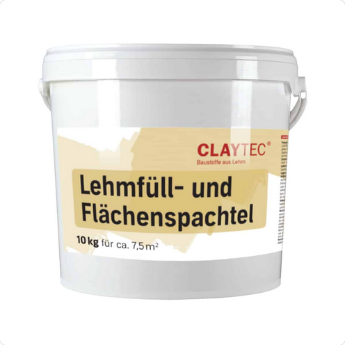 [CLA13.530] Claytec Lehm Füll- und Flächenspachtel 10kg natur-braun