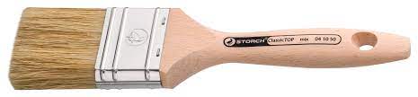 [S041025] Storch Flachpinsel 30mm, ClassicTOP mix Helle Bo. Holzstiel Profi